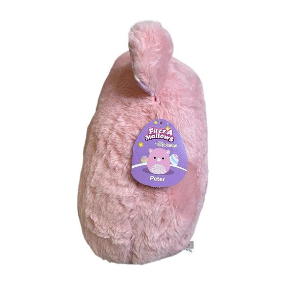 Fuzzamallows by Original Squishmallows Peter The Pink Pig 12 in Plush New - Picture 4 of 7